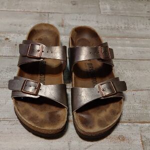 Birkenstock Metallic Brown Sandals
